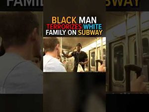 Read more about the article Black Racist Threatens Whites on Subway!
