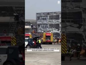 Read more about the article Emergency crews in Taiwan train in a simulated attack on a train station and building.
