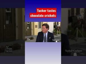 Read more about the article Tucker Carlson eats bugs: ‘That’s delicious!’ #shorts