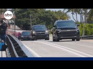 Read more about the article Trump leaves Mar-a-Lago on his way to airport for arraignment in New York