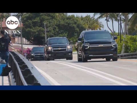 You are currently viewing Trump leaves Mar-a-Lago on his way to airport for arraignment in New York