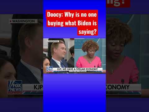 You are currently viewing Peter Doocy presses Karine Jean-Pierre on the economy #shorts