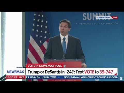 You are currently viewing Florida Gov. Ron DeSantis speaks to Heritage Foundation | FULL SPEECH
