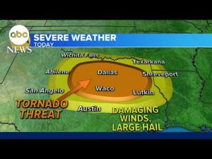 Read more about the article Storms slam parts of Texas overnight l GMA