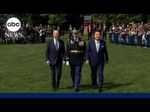 Read more about the article Biden welcomes South Korean President Yoon Suk Yeol to White House