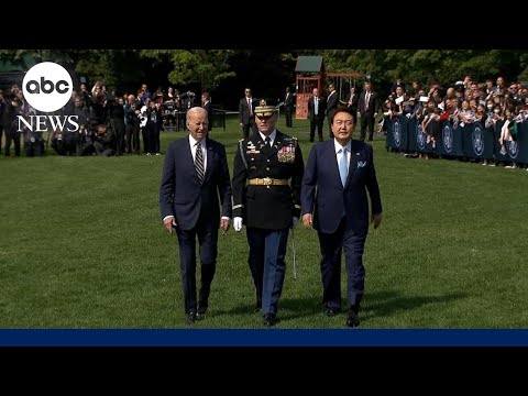 You are currently viewing Biden welcomes South Korean President Yoon Suk Yeol to White House