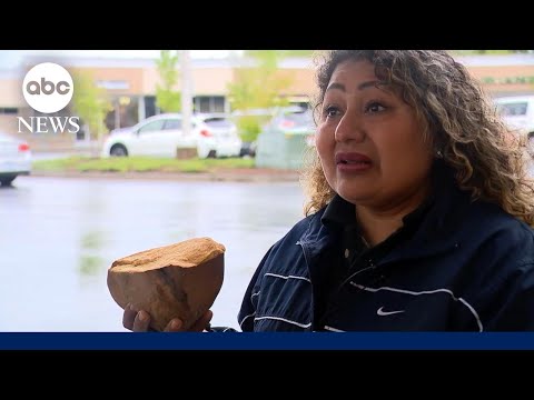 You are currently viewing Driver describes the moment a large rock was thrown at her car | GMA