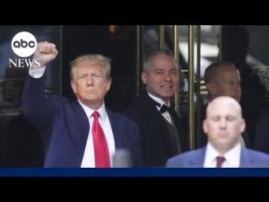 Read more about the article Trump heads to New York City courthouse to be arraigned