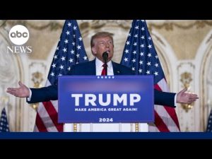 Read more about the article Trump defiant in first speech after arraignment l GMA