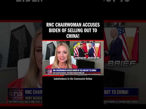 You are currently viewing RNC Chairwoman Accuses Biden of Selling Out to China!