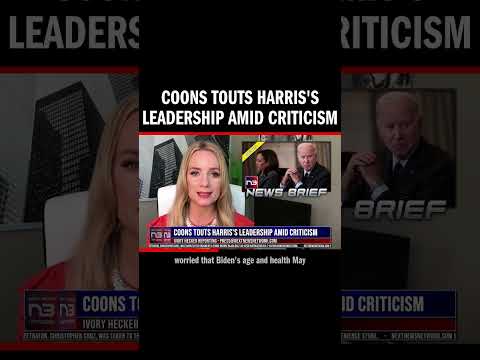 You are currently viewing Coons Touts Harris’s Leadership Amid Criticism