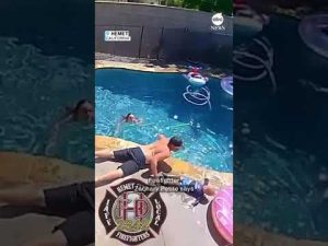 Read more about the article Father springs into action save baby boy from swimming pool | ABC News