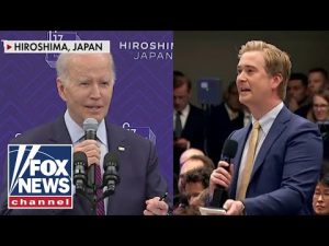 Read more about the article Biden gets testy with Peter Doocy at G7 summit