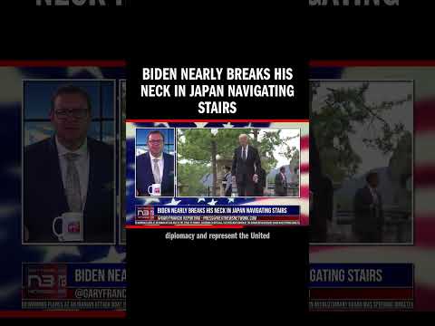You are currently viewing Biden Nearly Breaks His Neck in Japan Navigating Stairs