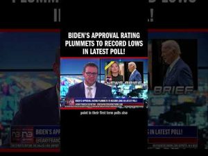 Read more about the article Biden’s Approval Rating Plummets to Record Lows in Latest Poll!