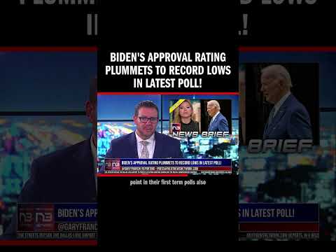You are currently viewing Biden’s Approval Rating Plummets to Record Lows in Latest Poll!
