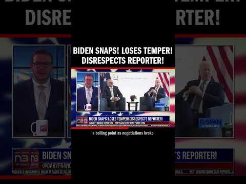 You are currently viewing Biden SNAPS! Loses temper! Disrespects reporter!