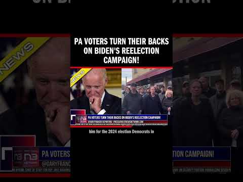 You are currently viewing PA Voters Turn Their Backs on Biden’s Reelection Campaign!
