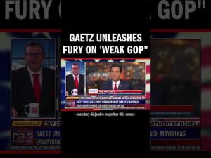 Read more about the article Gaetz Unleashes Fury on ‘Weak GOP”