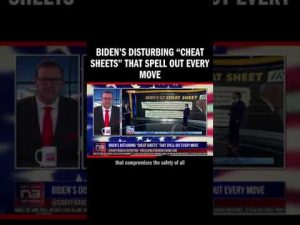 Read more about the article Biden’s Disturbing “Cheat Sheets” that Spell Out Every Move