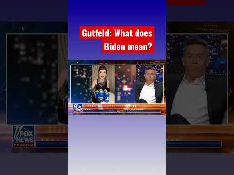 You are currently viewing Gutfeld obliterates Biden’s remarks: This is usually what a villain says! #shorts