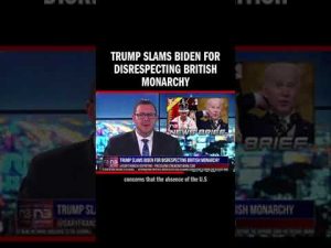 Read more about the article Trump Slams Biden for Disrespecting British Monarchy