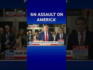 Read more about the article Trump says hush money trial is ‘political persecution like never before’
