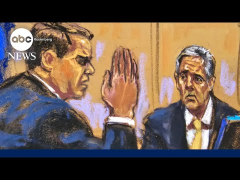 You are currently viewing Trump defense team begins questioning Cohen about facts of hush money case