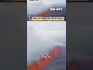 Read more about the article Iceland volcano ERUPTS, prompting evacuations #news #iceland #volcano #shorts #viral