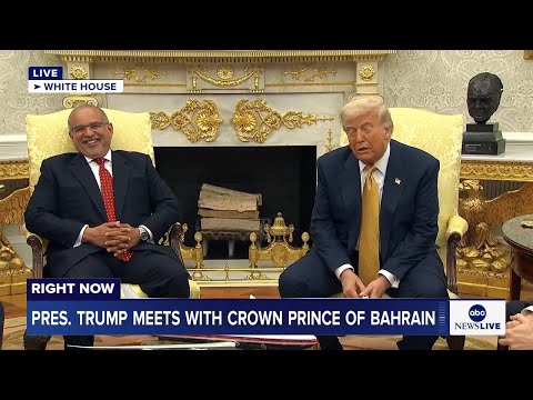 You are currently viewing LIVE: Pres. Trump host bilateral meeting with the crown prince of Bahrain at the White House