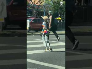 Read more about the article Mysterious Pride flag-wearing robot spotted in West Hollywood