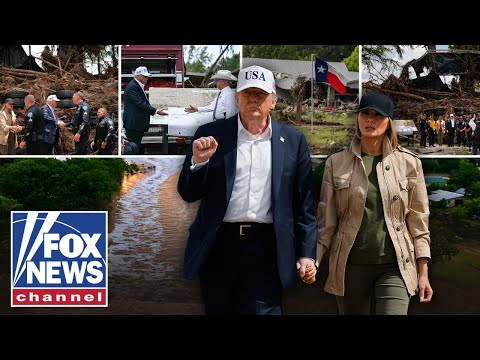 You are currently viewing CONSOLOR-IN-CHIEF: Trump, first lady Melania visit flood-ravaged Texas