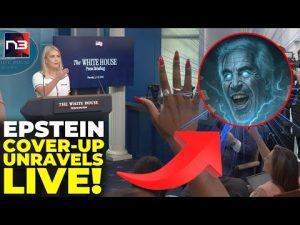 Read more about the article Exclusive: EPSTEIN Cover-Up UNRAVELS Live – Press SWARMS Karoline Who Names WHO Did It!