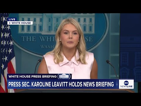 You are currently viewing LIVE: White House press briefing