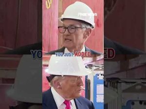 Read more about the article WATCH: Trump alerts Powell of increase in Fed Reserve renovation costs #trump #shorts #fedreserve