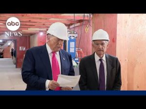 Read more about the article Trump presses for rate cut during tour of multi-billion renovation with Fed chair