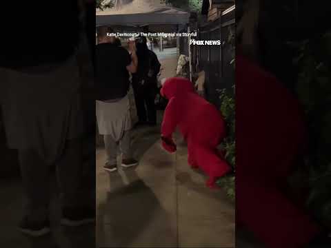 You are currently viewing MUPPETS ON ‘ICE’: Prankster wearing an Elmo costume showed up at an anti-ICE protest #shorts #usa