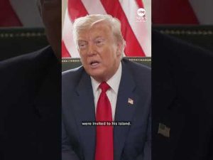 Read more about the article Trump says he never had the “privilege” of visiting Epstein’s island