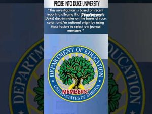 Read more about the article Trump admin probing Duke University: ‘Discriminated on the basis of race’ #shorts