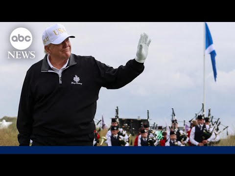 You are currently viewing President Trump wraps up working trip to Scotland