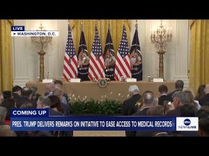 Read more about the article COMING UP: President Trump delivers remarks on initiative to ease access to medical records