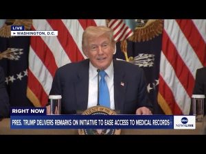 Read more about the article LIVE: President Trump delivers remarks on initiative to ease access to medical records