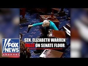 Read more about the article WATCH YOUR STEP: Elizabeth Warren takes a tumble on the Senate floor
