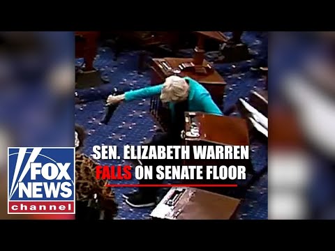 You are currently viewing WATCH YOUR STEP: Elizabeth Warren takes a tumble on the Senate floor
