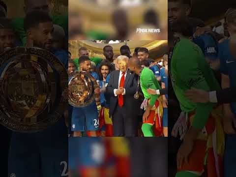 You are currently viewing President Trump celebrates with Chelsea after FIFA Club World Cup win #shorts #donaldtrump #soccer