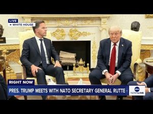 Read more about the article LIVE: Pres. Trump meets with NATO Secretary General Rutte at the White House
