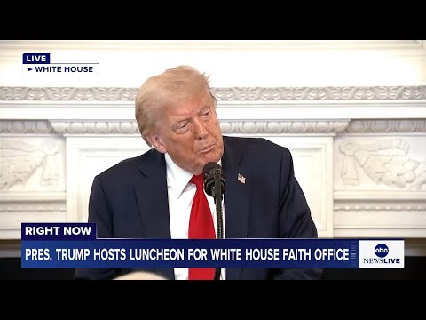 Read more about the article LIVE: Pres. Trump hosts luncheon for members of the White House Faith Office