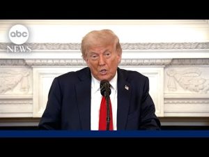 Read more about the article Trump talks transgender athletes, interest rates and impeachment at faith luncheon