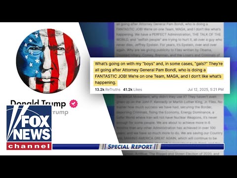 Read more about the article FALLOUT following Trump’s defense of Bondi amid Epstein files