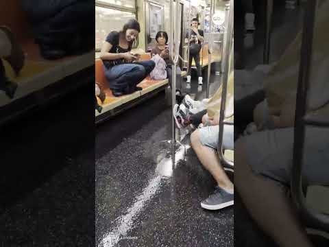 You are currently viewing New York City subway train and platform flooded as storms hit region